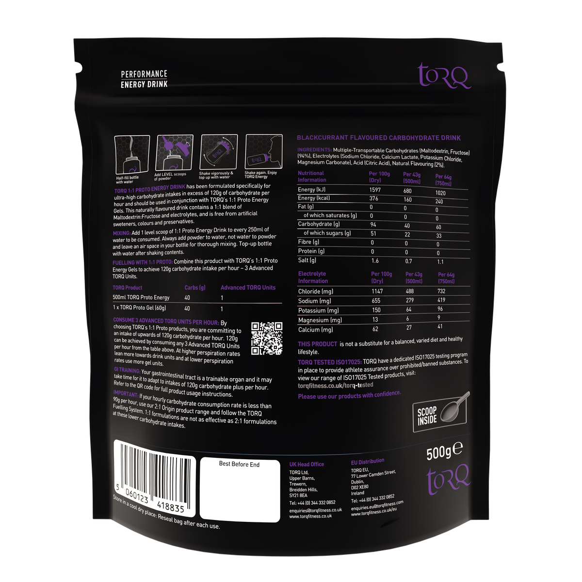 Blackcurrant Flavour 1:1 Proto TORQ Energy