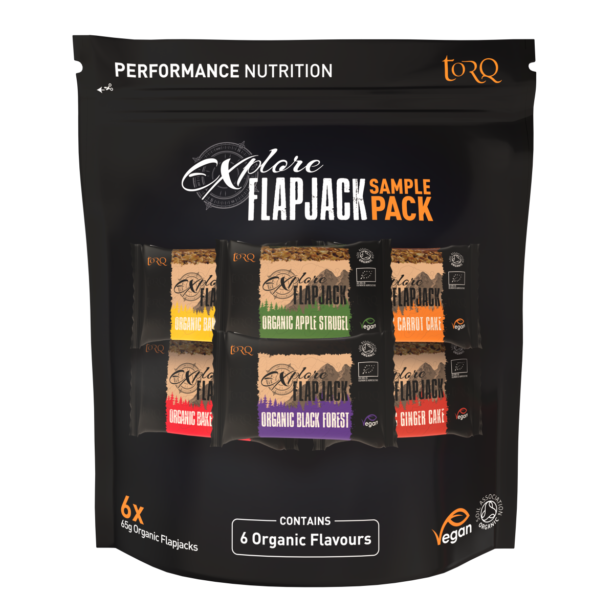 TORQ 6 Explore Flapjack Sample Pack